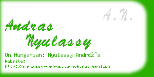 andras nyulassy business card